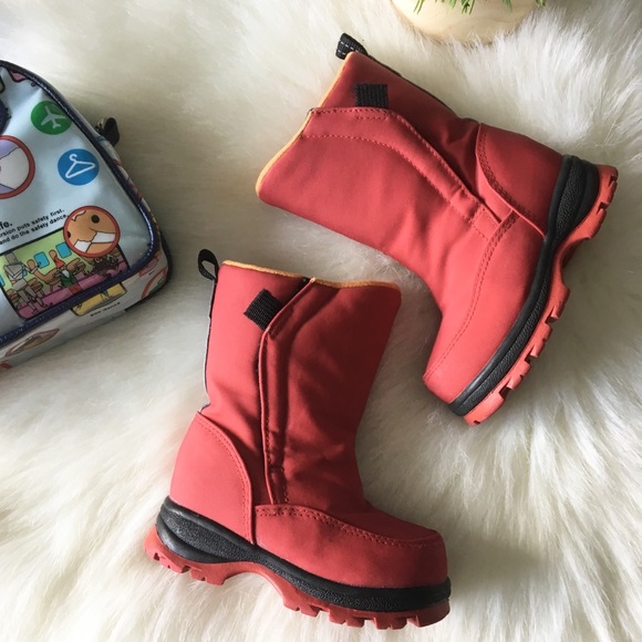 🛷 Lands End ✪ Waterproof Winter Snow Boot ✪ Red ✪ - Picture 2 of 8